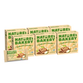 Nature's Bakery Oatmeal Crumble Bars, Apple, 6-6 Count Boxes (36 Bars), Vegan Snacks, Non-GMO