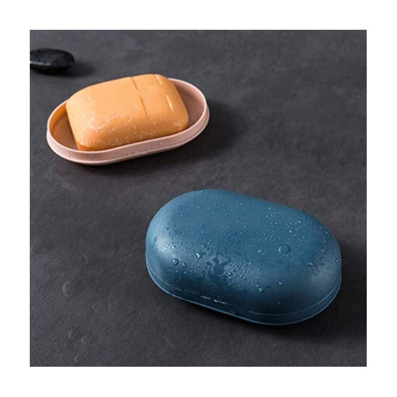 2 PCS Plastic Soap Dish,Travel Soap Case,Soap Cases with Lid,Soap
