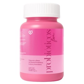 CARO FIT  Probióticos Fem Para Mujer Con 8 Billones UFC Por Porción Y Arándano Rojo  Con Inulina FOS Y 8 Cepas De Lactobacillus  Apoya Equilibrio...  