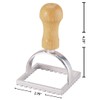 Fantes Ravioli Maker Stamp Set, Square Stamp with Wooden Handle