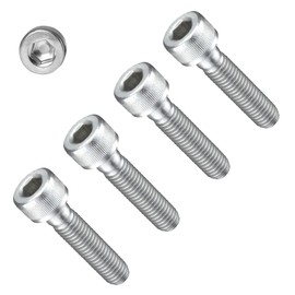 TERF® M10 X 20mm Hex Socket Cap Head Machine Screws High Tensile Grade 12.9 Machine Screw M10 (10mm) X 20mm Allen Key Hexagonal Socket Cap Bolts - Pack of 4