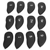 12Pcs Golf Iron Covers Set with Numbers Soft Protective Golf