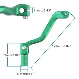 GOOFIT Green Shift Lever Gear Aluminum Alloy Shift Foldable Foot Shifter Replacement for Zongshen CG CB NC engine 125 150 200 250 450 ATV Quad Dirt