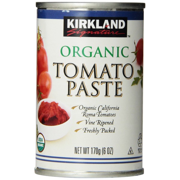 Kirkland Organic Tomato Paste-6 oz, 12 ct