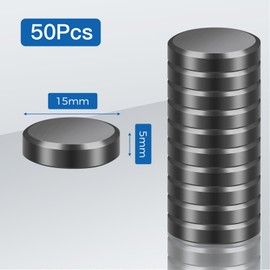 Wukong Ferrite Magnets Strong, 20 x 5 mm, Pack of 50 Strong Magnets Whiteboard, Fridge Magnets for Magnetic Board, Office, Tender and School