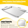 Homikit Baking Pan Sheet Set of 2, Stainless Steel Cookie