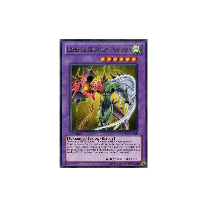 YU-GI-OH! - Elemental Hero Flame Wingman (RYMP-EN016) - Ra Yellow