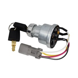 142-8858 1428858 Ignition Switch with 2 Keys Compatible with Caterpillar Skid Steer Loader 252B 226 268B 228 Wheel -Type Loader 908 906 906 Track-Type Tractor D7R II D6R II D5G Telehandler TH330B
