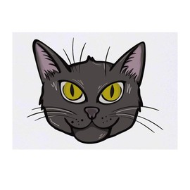 'Black Cat' Temporary Tattoo - Water Resistant, Skin-Safe, Non-Toxic Transfer (TO00035496)