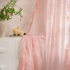 Lavyhuno Pink Lace Curtains 2 Panels 72 inches Long for