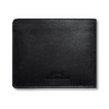 Big Skinny Full Leather RFID Blocking L-Shape Wallet (Tuxedo Black)