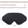 100% Blackout Sleep Masks for Women & Men, Ergonomic Design