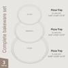 Bakken Swiss Pizza Tray Set 3-Piece – Gray Ceramic Coating,