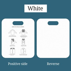 AUNMAS Laundry Fold Board, Clothes Folding Board T Shirts Fast Folder Annular Hole Design for Shirts Sweaters Pants Childrens Clothing (White)