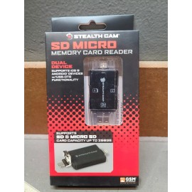 Stealth Cam Triple Connection SD MICRO Memory Card Reader Android/IOS STC-DDMCR