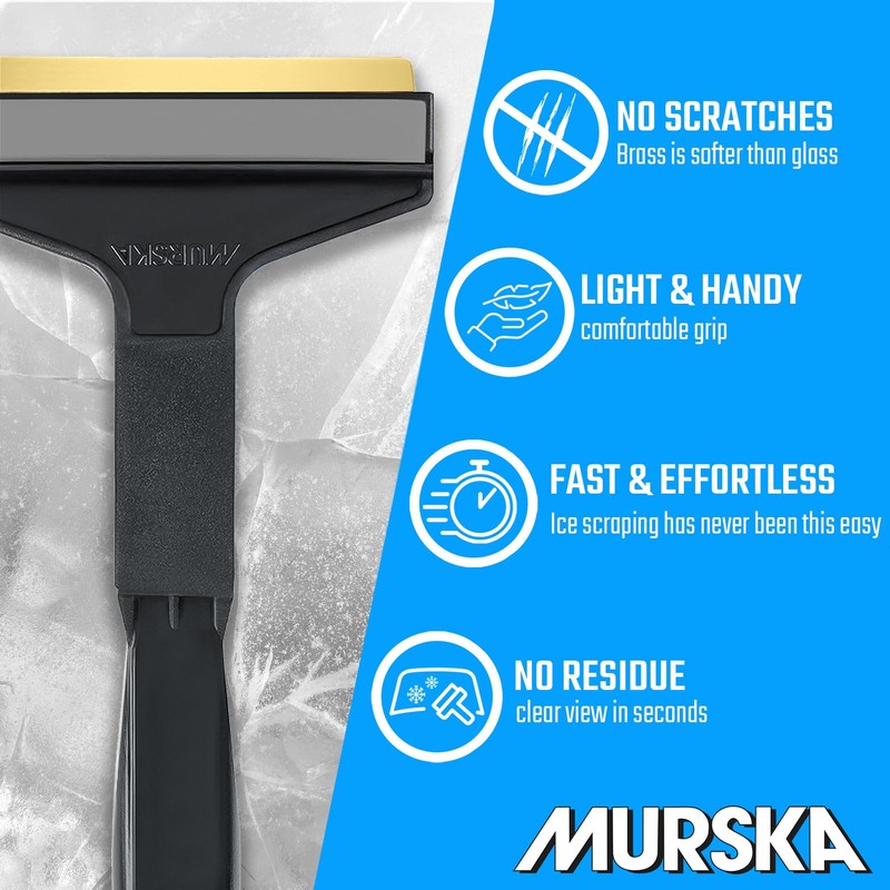 L&P Car Design A053-2 Pack Ice Scraper Brass Blade Original