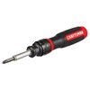 CRAFTSMAN Ratcheting Screwdriver, SpeedDrive, 2” Double Ended Bits Included, Handle