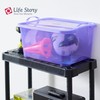 Life Story 6-Pack Stackable Plastic Storage Bins w/Handles & Snapping