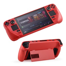 UYIYE Steam Deck Protective Case - Kickstand Case - Reliable Accessory - Red