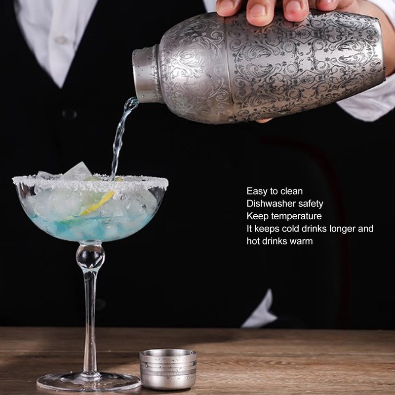 Boston Cocktail Shaker 304 Stainless Steel Bartending Mixer Shaker Bar