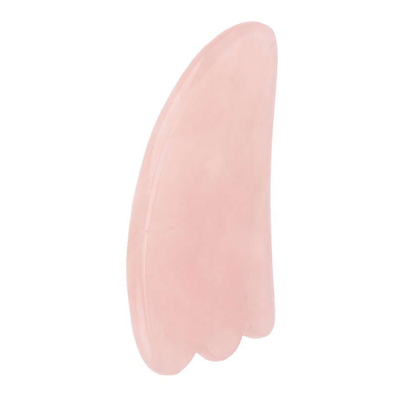 Scrapping Plate Pink Crystal Highly Polished Translucent Gua Sha Board