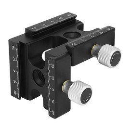 Haoge CP-RA90 Right Angle Clamp 90 Degree Double Fast L Clamp with 1/4 Screw Thread for Arca Swiss RRS Benro Quick Release Plate