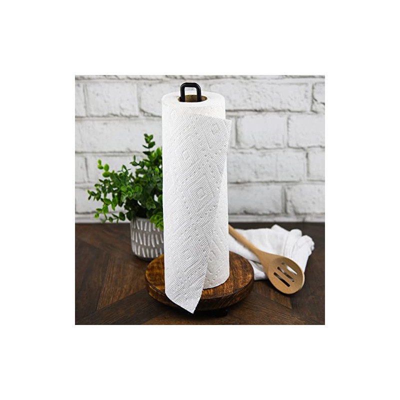 Tribello Modern Farmhouse Paper Towel Holders for Kitchen, Vintage Wire