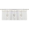 Dekoleidenschaft Window Curtain Heart Hanger 45 x 140 cm, Cream,