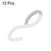 QUARKZMAN Pack of 12 S Hooks 2.4 Inch Plastic Hanging