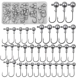 Jig Heads Set Jig Hooks for Rubber Fish 36 Pieces Fishing Hooks Set Fishing Bait Lead Heads Jig Head Fishing Accessories 3.5 g 5 g 7 g 10 g 14 g