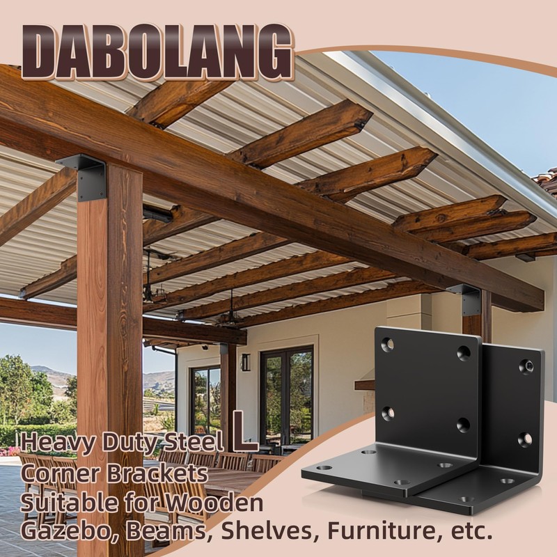 Dabolang 6" X 6" X 5" Heavy Duty Steel L