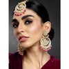 Aheli Bollywood Ethnic Chandbali Style Big Earrings Maang Tikka Set