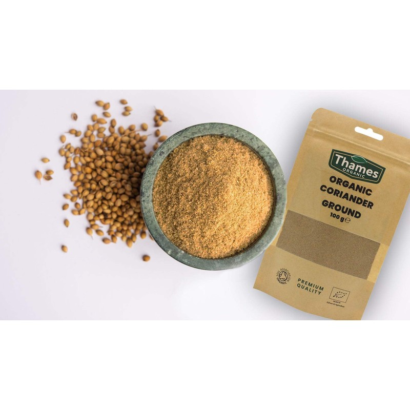 Organic Coriander Ground-Certified Organic, Non-GMO, Vegan, No Additives, No Preservatives,