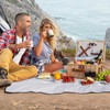 HappyPicnic Picnic Basket Set for 2 - Wicker Picnic Basket