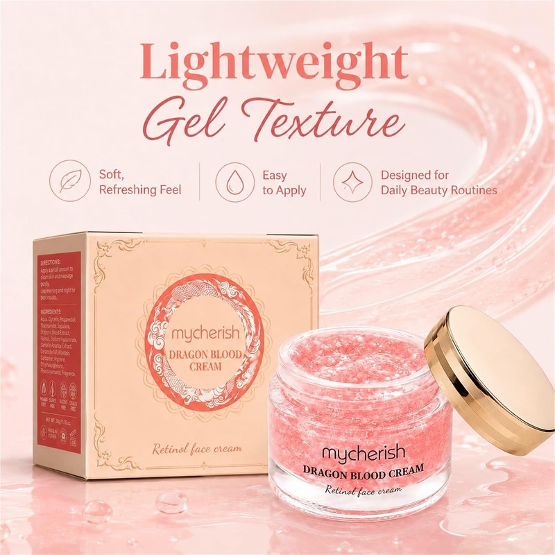 Crema Dragon Blood con Retinol, Hidratante Facial Diario