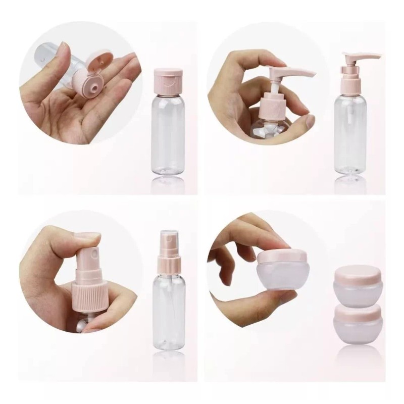 SANBREVE Contenedores De Viaje, Botella Viaje De Silicona 11 Piezas