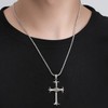 KONFEN Cross Necklace for Men Women, Eye of Horus Cross