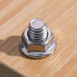 Glvaner M12-1.75 Thread Size (10 pcs) Stainless Steel Serrated Flange Hex Locknuts Nuts 304 Stainless Steel 18-8 Full Thread Coarse Thread UNC, DIN6923