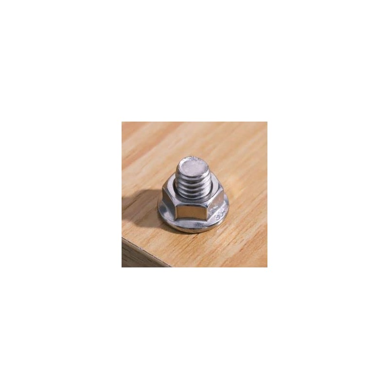 Glvaner M12-1.75 Thread Size (10 pcs) Stainless Steel Serrated Flange