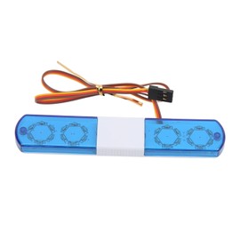 VGEBY RC Car LED Light, Simulation Design 4 Modes RC Police Flash Lamp LED Alarm Light for 1/8 1/10 RC Cars Blue Car Models
