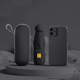 Portable Pocket Umbrella, 1 Count Lightweight Folding Umbrella, Dual-use Travel Umbrella for Sun & Rain, Ideal Travel Companion for Daily Use portable pocket umbrella Compact UV Protection Travel Umbrella outdoor camp travel rainproof umbrella - Color:  