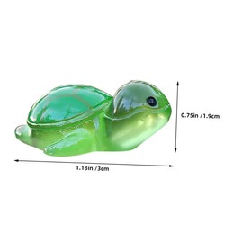 Alipis 10pcs Glow-in-the-dark Turtle Animal Sea Turtle Miniature Figurines Refrigerator Magnet Mini Figures to Hide Cute Fridge Magnets Cartoon Decorations Turtle Minature Figurine Resin