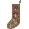 Lakhays Felt Boho Stocking-Mushroom