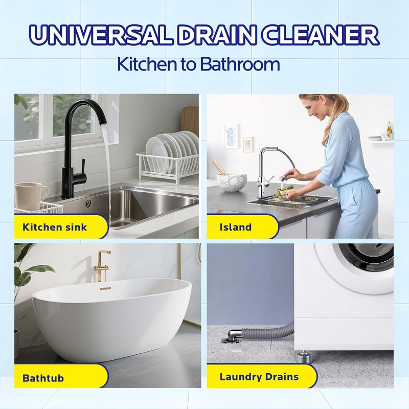 Sink Drain Cleaner Powder Drain Clog Remover for Kitchen 5