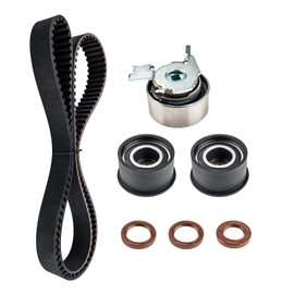 KAX Timing Belt Kit with Sprocket Compatible with Forenza 2004-2008, Optra 2004-2007 2.0L, Nubira 1999-2002 92063917, 09128738, 0915-8004