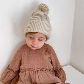 MH MOIHSING 2 Pack Baby Beanies for Girls Boys, Baby Hats Toddler Newborn Beanie, Beanie Babies, Baby Girl Baby Boy Hats Infant Kids Beanie,Toddler Boy Hat, Toddler Girl Hat - Pink & Khaki