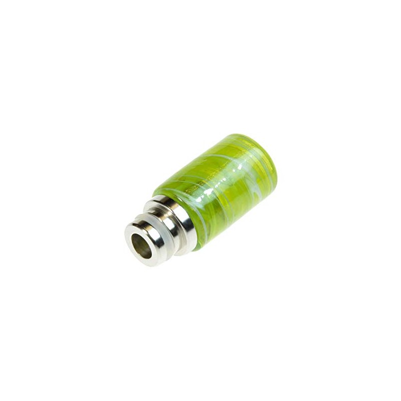 Armerah Swirl 510 Drip Tip eCig Mouthpiece Short/Big Jade/Stainless-Steel Single