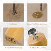 Yes4All 6 Inches Round Natural Solid Wood Furniture Legs Set