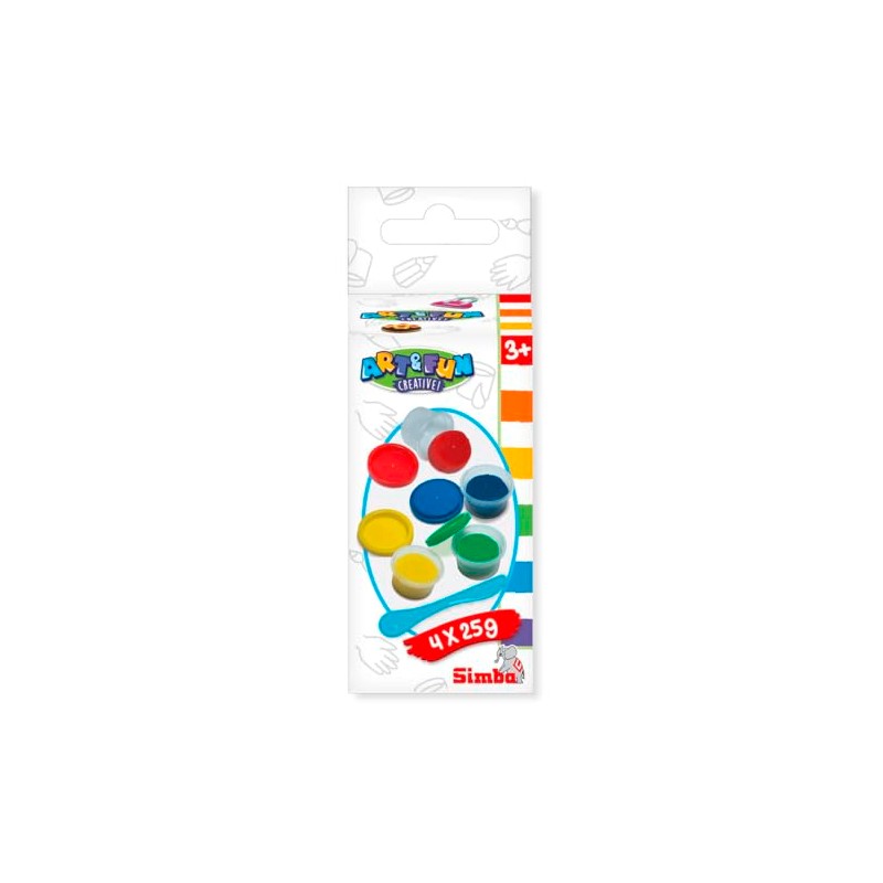 Simba Art and Fun 4 Kneading Boxes 25 g Each