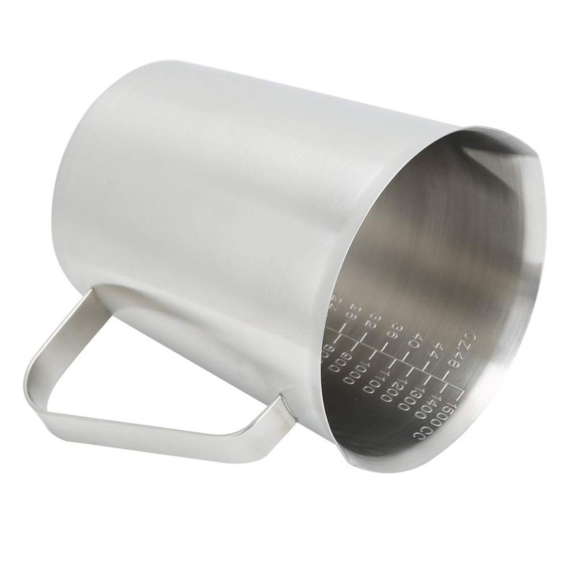 Messbecher aus Edelstahl, 1500 Ml, Zum Backen Und Kochen.